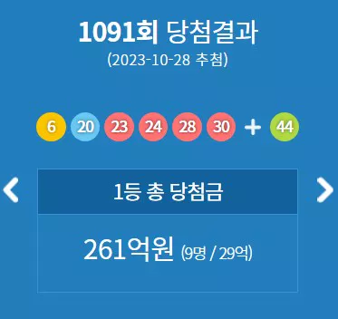 로또 당첨번호