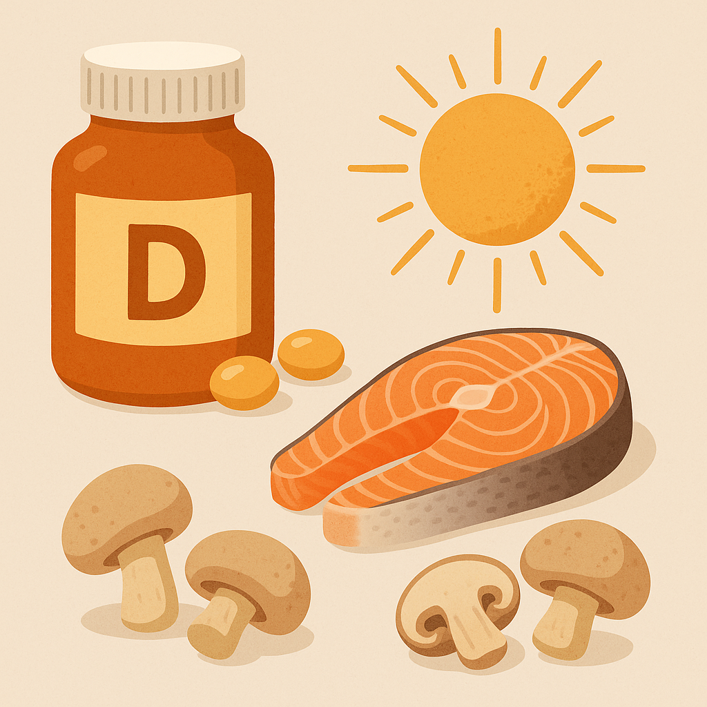 비타민D 결핍되는 이유,햇빛·식단·영양제의 균형 전략