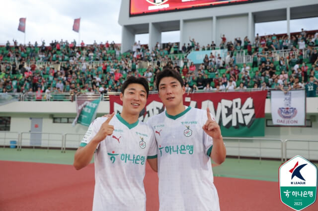 주민규 리그 7호골! 대전, 김천 꺾고 K리그1 단독 선두 [하이라이트 요약]