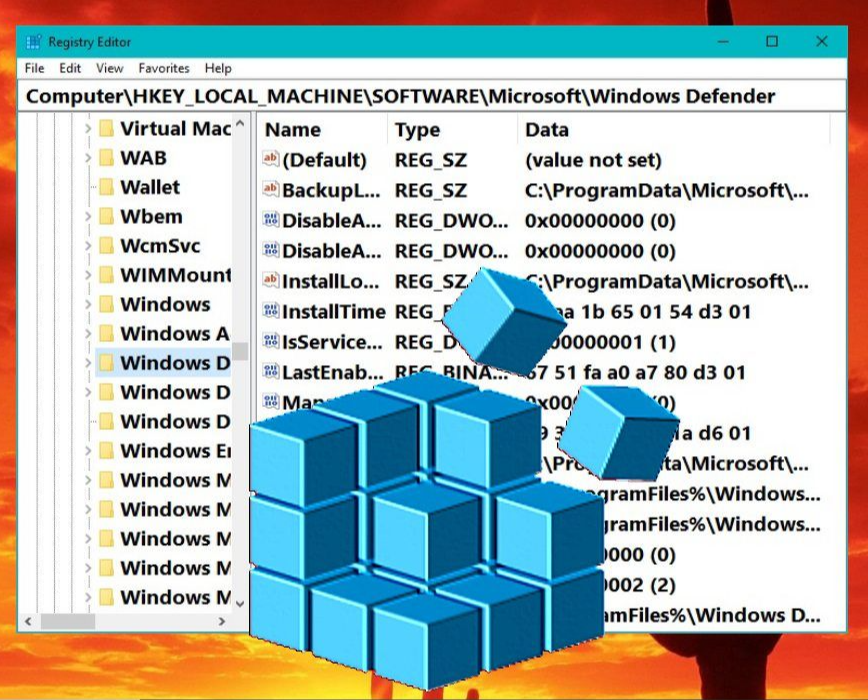 레지스트 편집기 실행
