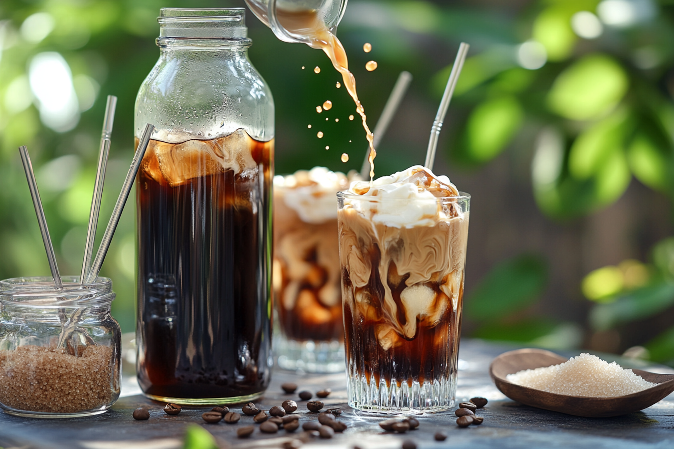 콜드브루 서빙 장면