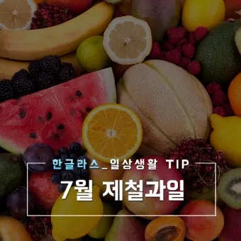 7월 제철 과일 고르는 법과 가장 맛있게 먹는 팁 소개_7