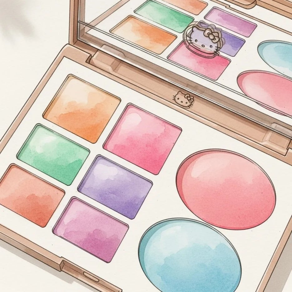 다양한 색상의 웨이크메이크 팔레트