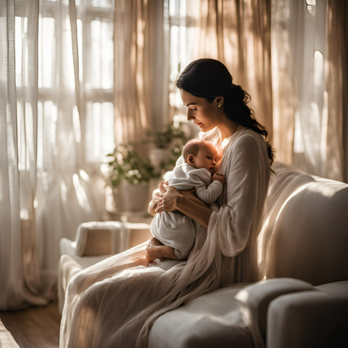 출산후-아기를-안고-있는-여성