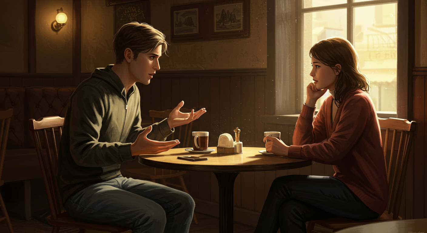 대화하는 두사람