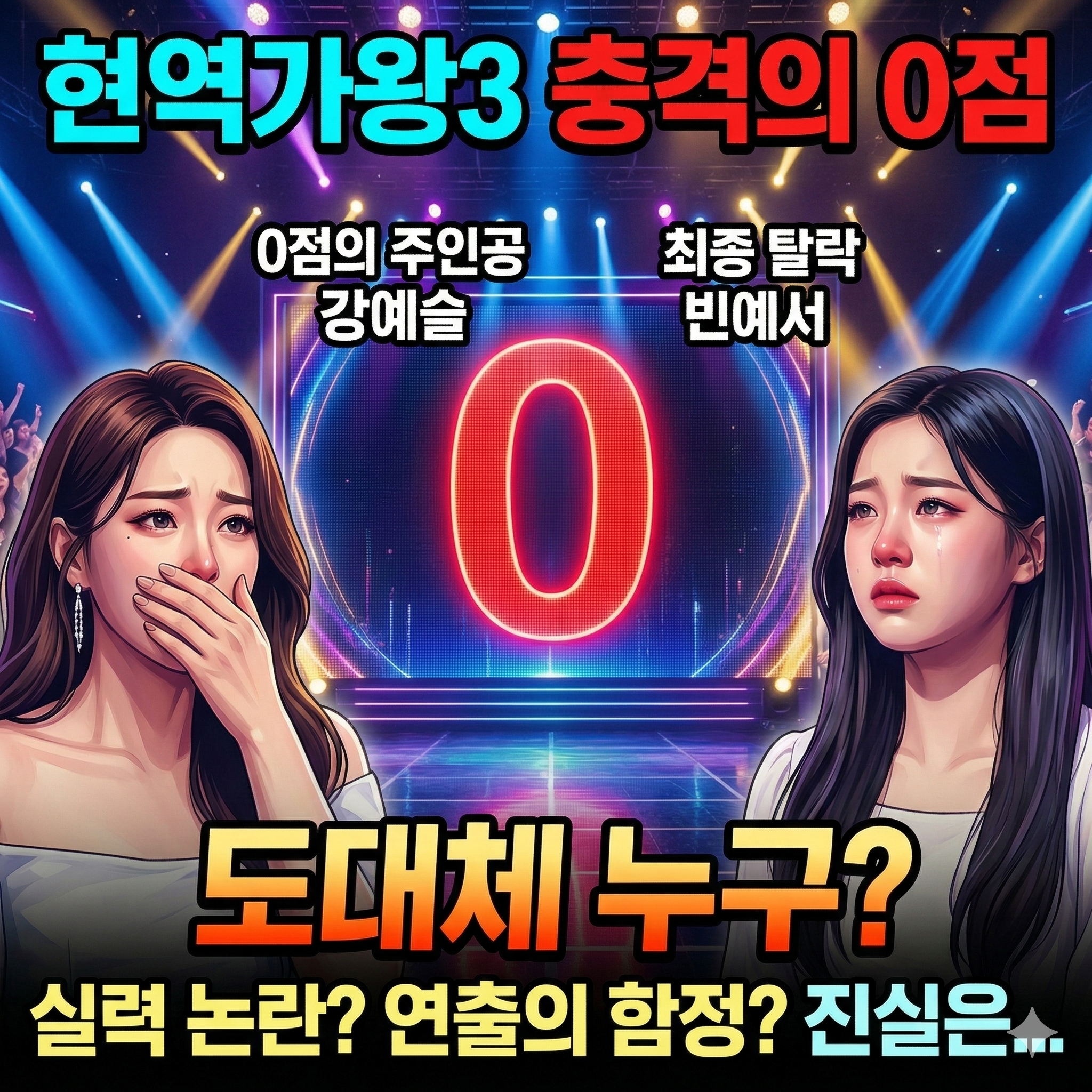 현역가왕3 0점 누구? 강예슬 충격의 점수와 예선 탈락의 전말