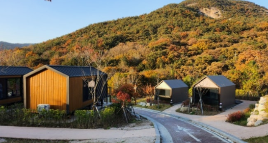 북한산 사기막캠핑장 모습