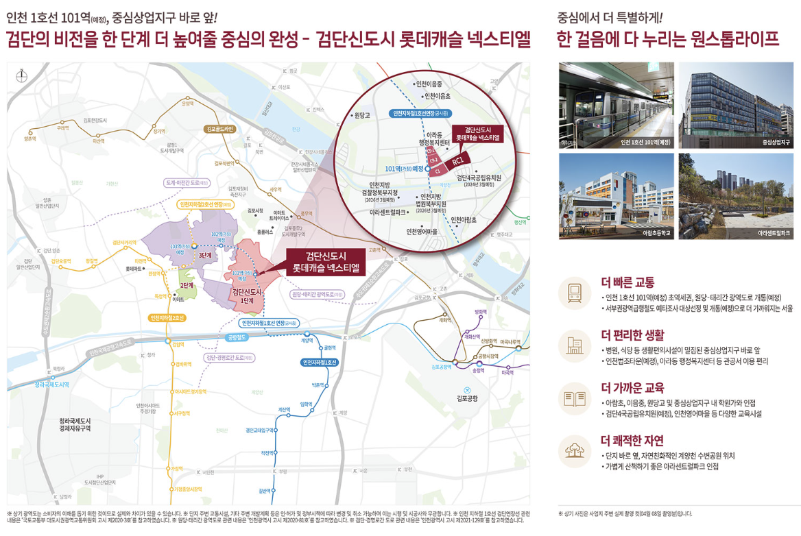 검단 롯데캐슬 넥스티엘 입지환경