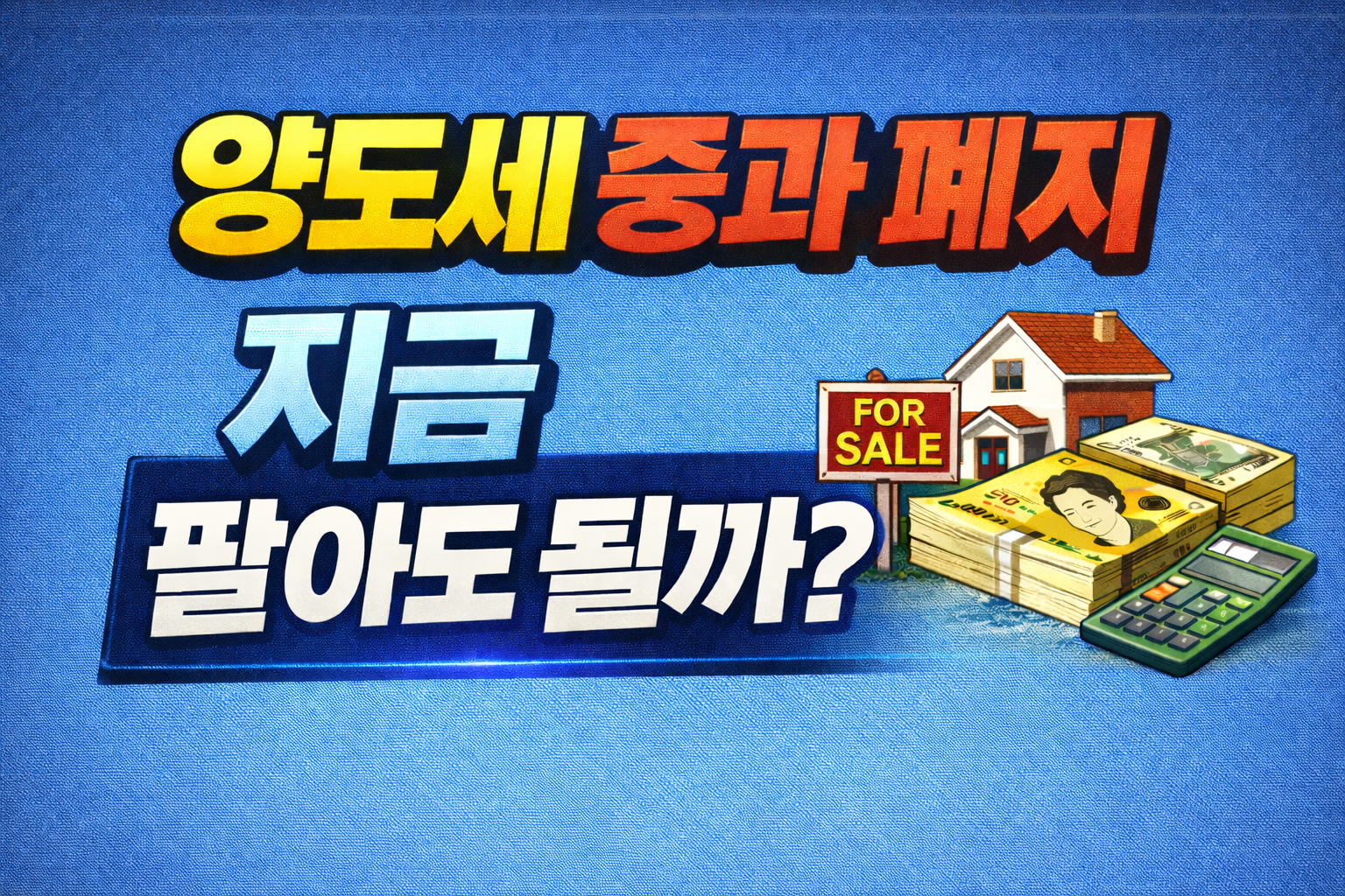 양도세 중과 폐지