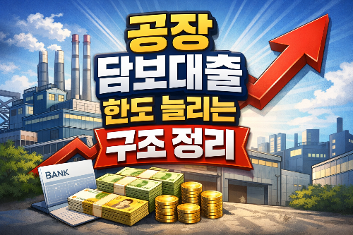 공장 담보대출 한도 늘리는 구조 정리
