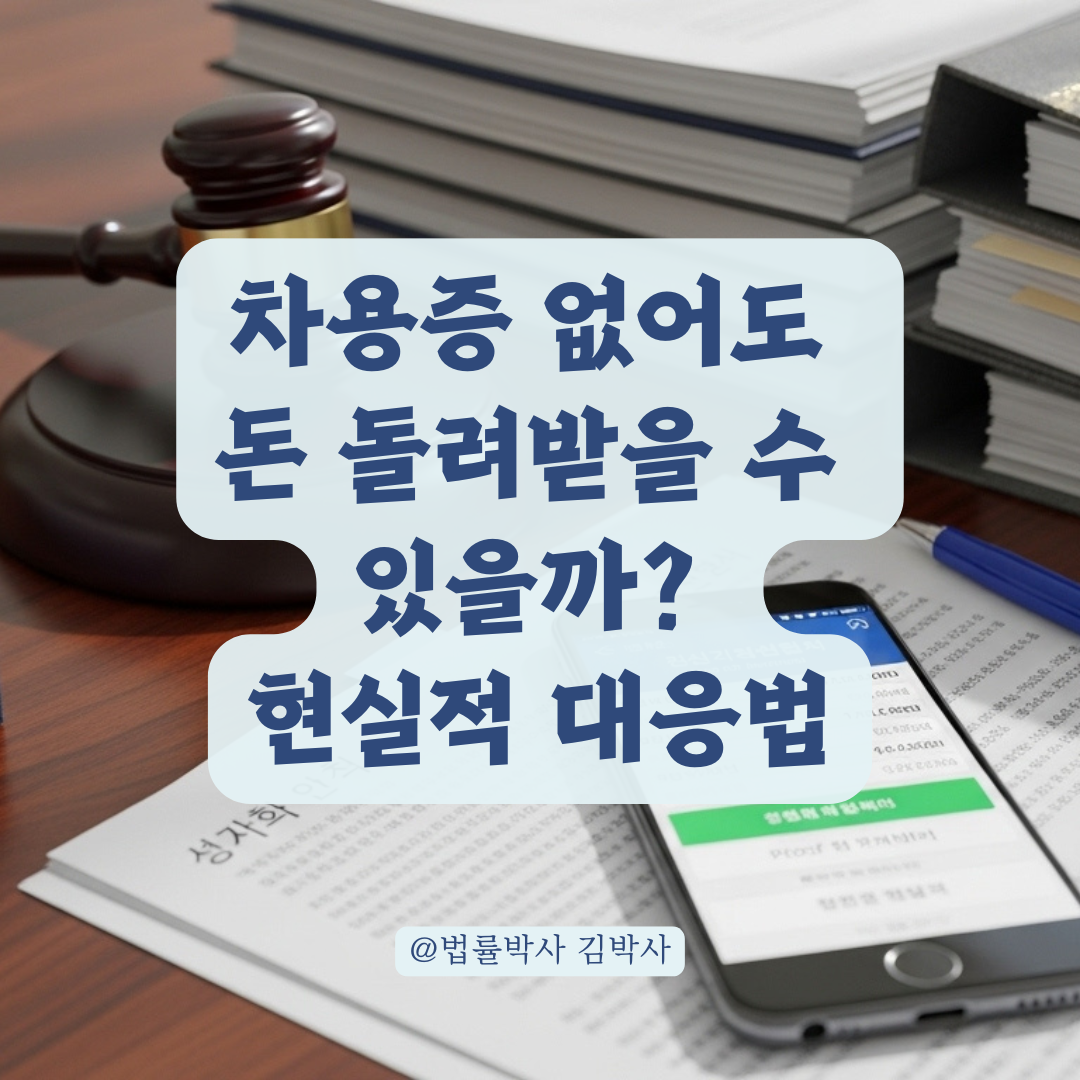 차용증 없이 돈을 빌려줬다면, 채무불이행 신고 가능 여부 총정리.