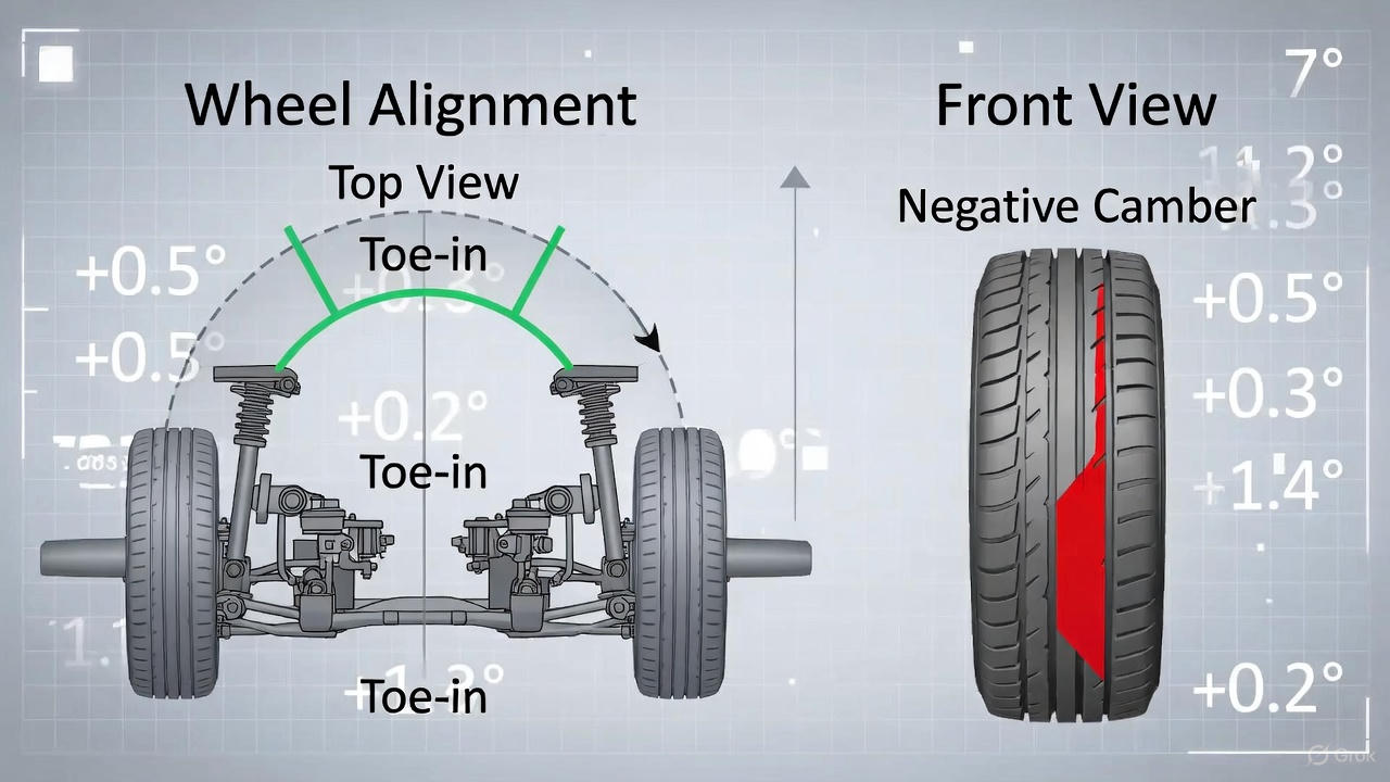 자동차 휠 얼라이먼트 관련 사진