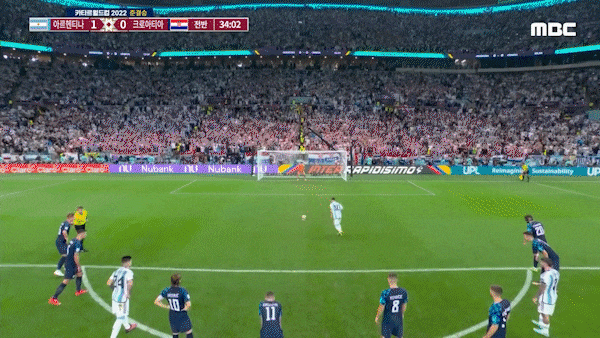 메시의 PK 골 각도와 방향