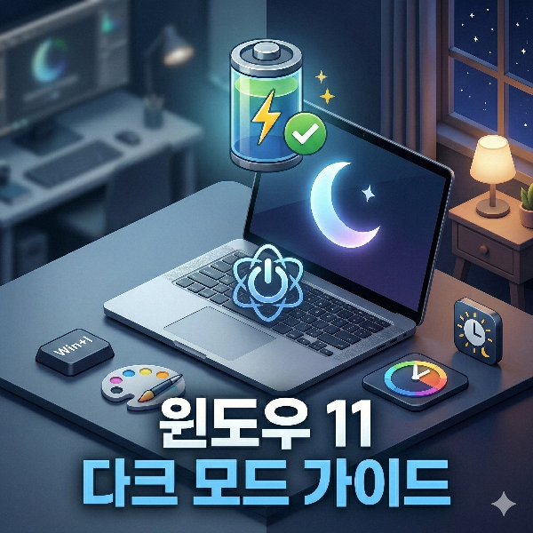 윈도우11 다크모드 썸네일