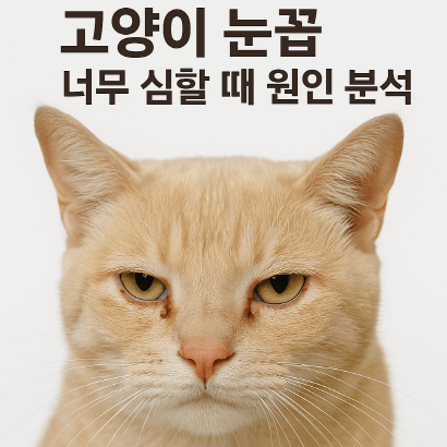 고양이 눈곱이 계속 낀다면, 결막염&middot;세균 감염일 수 있어요