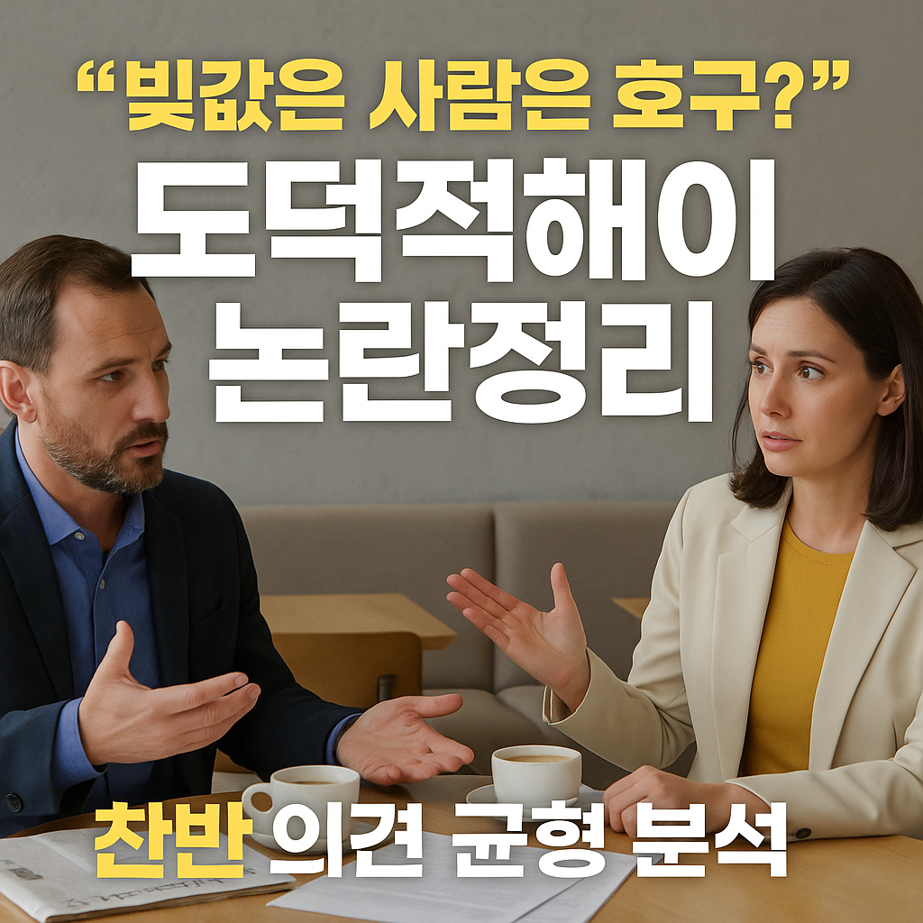 빚갚은 사람은 호구? 도덕적해이 논란정리