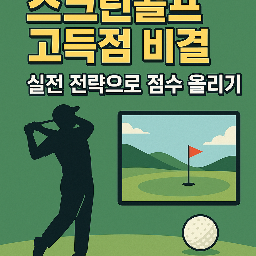 스크린골프 고득점 비결, 실전 전략으로 점수 올리기 사진