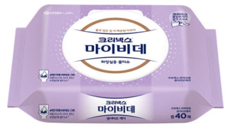크리넥스 마이키데 센서티브케어 화장실용 물티슈