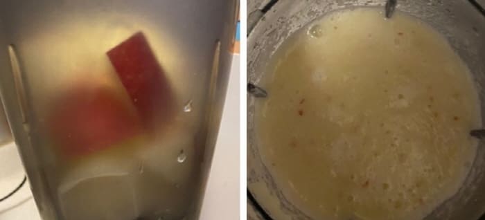 믹서기에-생감자-갈아마시기