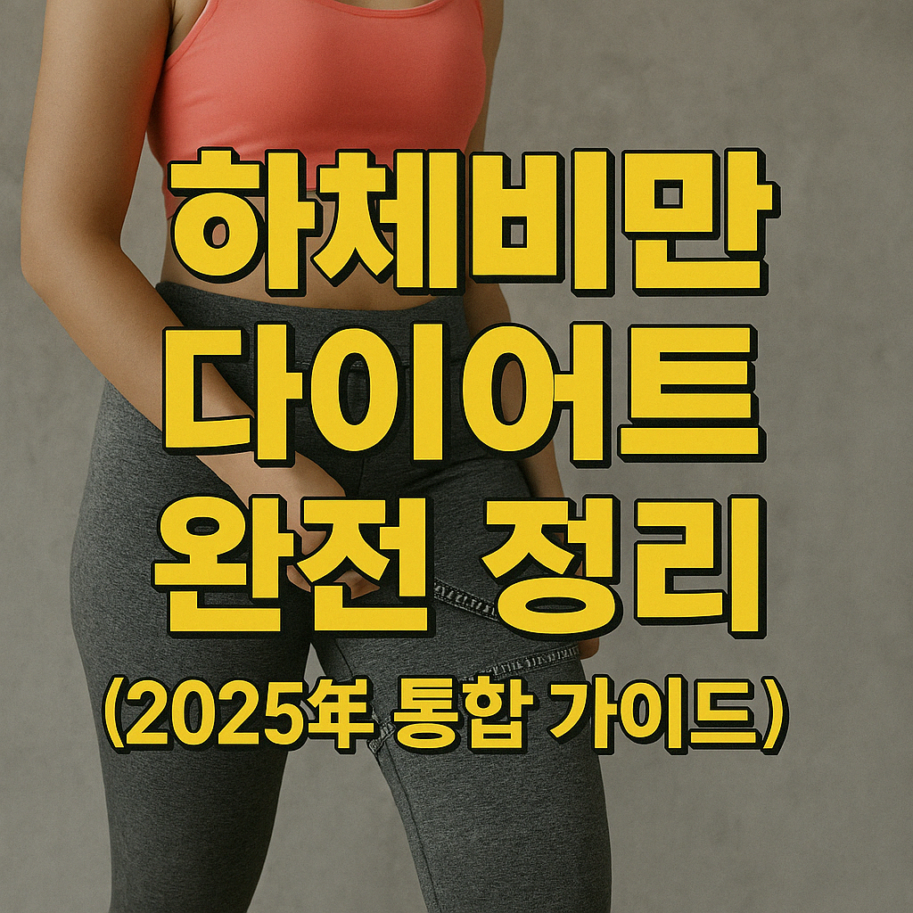 하체비만 다이어트 완전 정리 (2025년 통합 가이드)