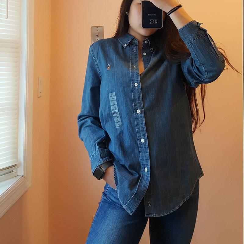 폴로 보이즈 데님셔츠 Boys Cotton Chambray Shirt