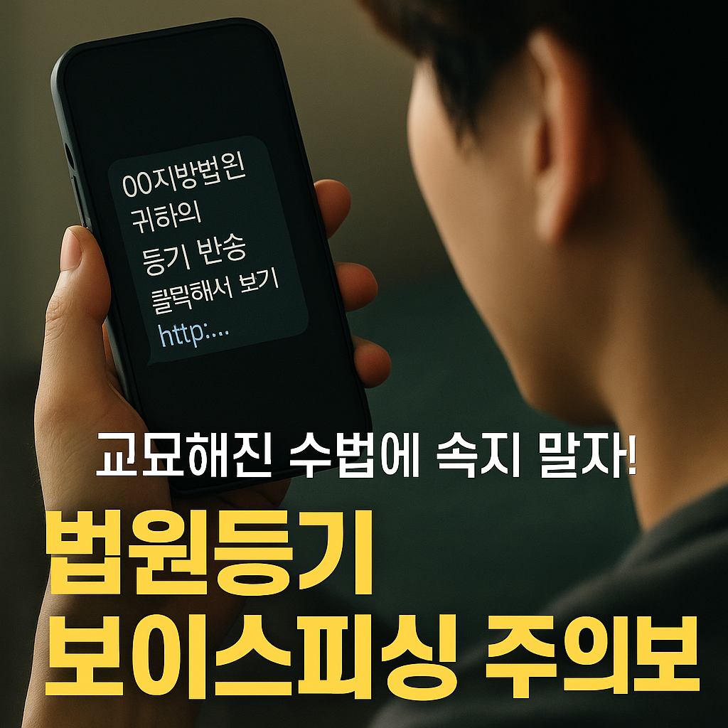 법원등기 보이스피싱 주의보