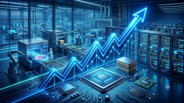 AI 반도체 시대 반도체 후공정 대장주와 첨단 패키징 산업을 상징하는 이미지
