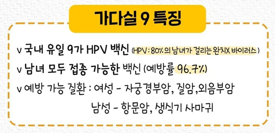 가다실9가 특징