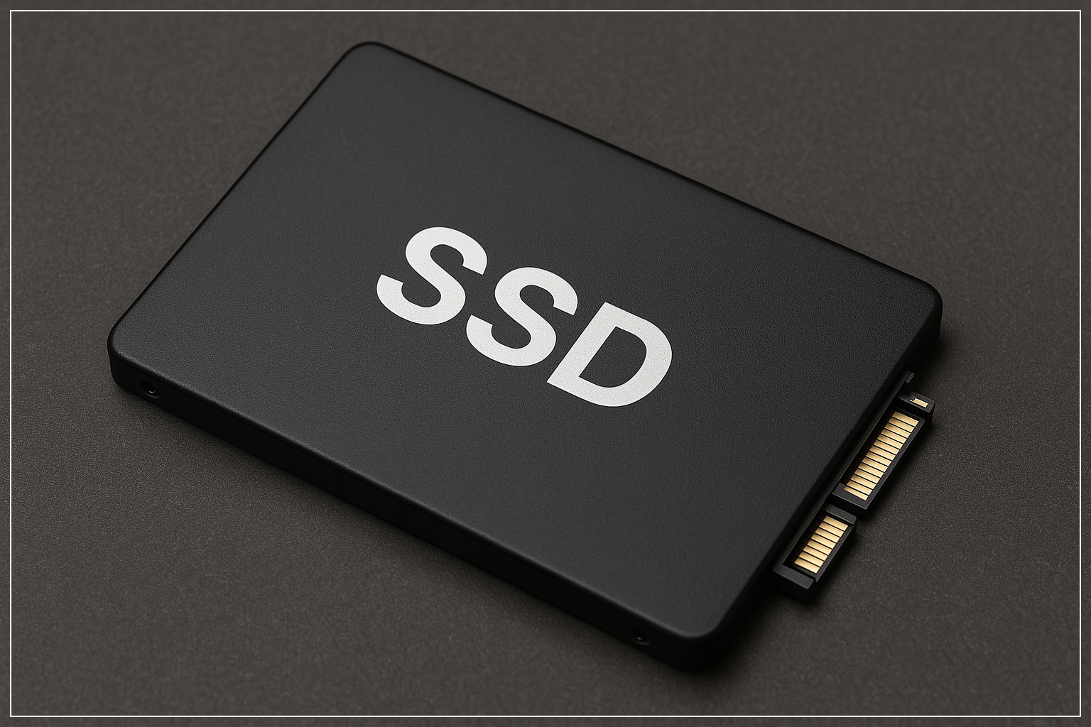 SSD 본체를 클로즈업으로 보여주는 이미지