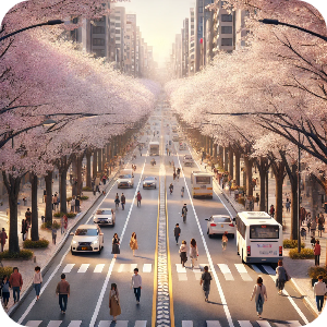 여의도 윤중로 벚꽃길 이미지