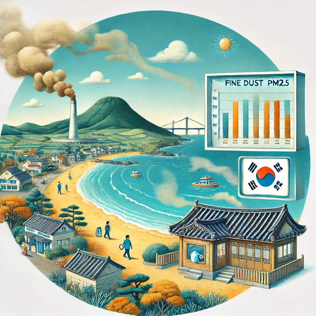 제주도의 초미세먼지