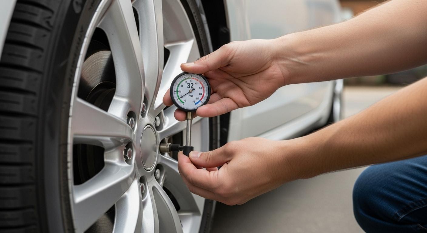 자동차타이어압력조정