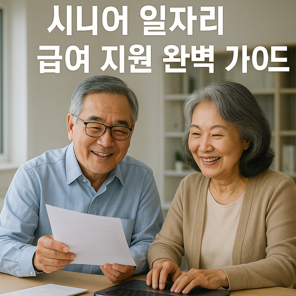 시니어 일자리 급여 지원 완벽 가이드