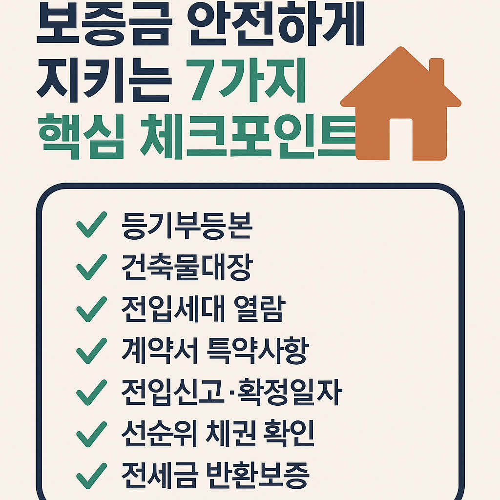 부동산 전세도 직거래할 수 있을까? 보증금 안전하게 지키는 7가지 핵심 체크포인트