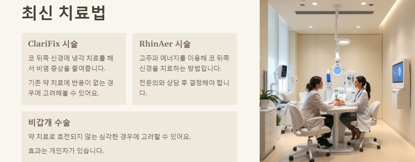 비염 증상 치료방법