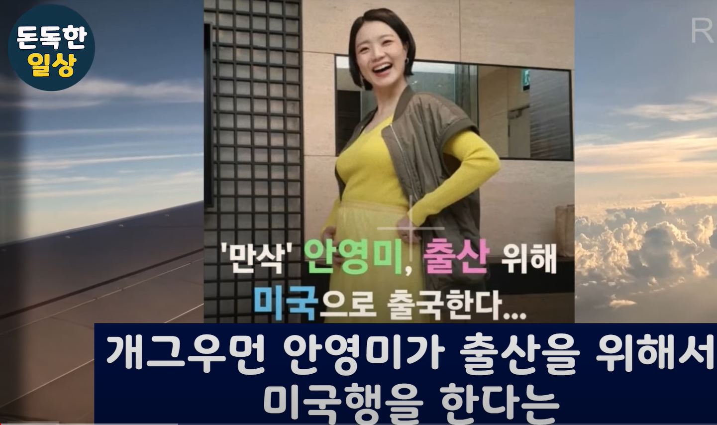 안영미 원정출산 해명