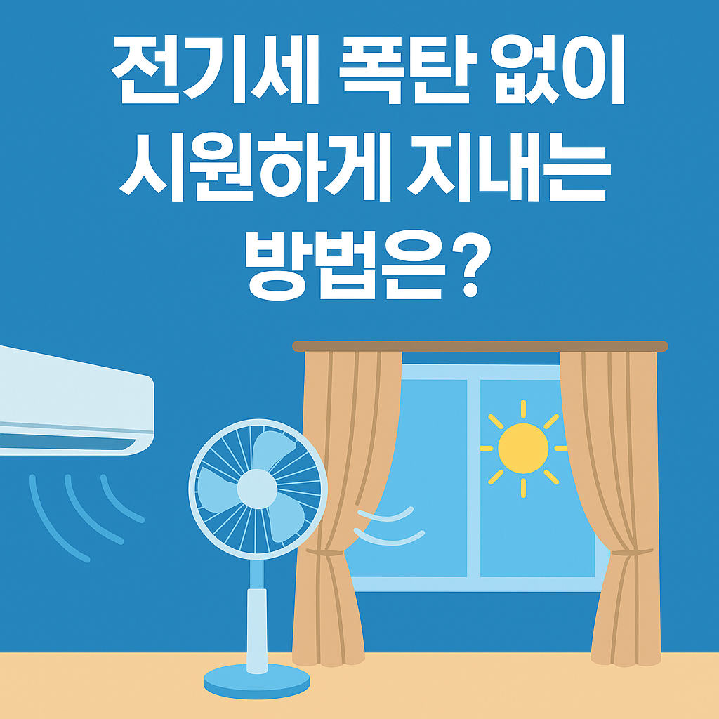여름철 냉방비 절약하는 초간단 팁!