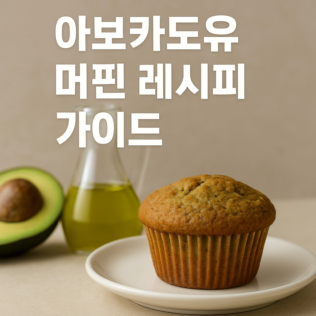 아보카도유 머핀 레시피 가이드