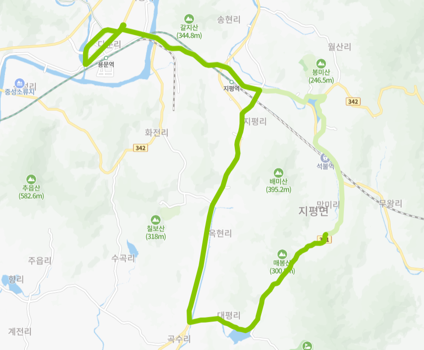 양평-77-11번-버스-노선-지도