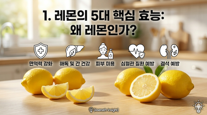 레몬의 5대 핵심 효능: 왜 레몬인가?