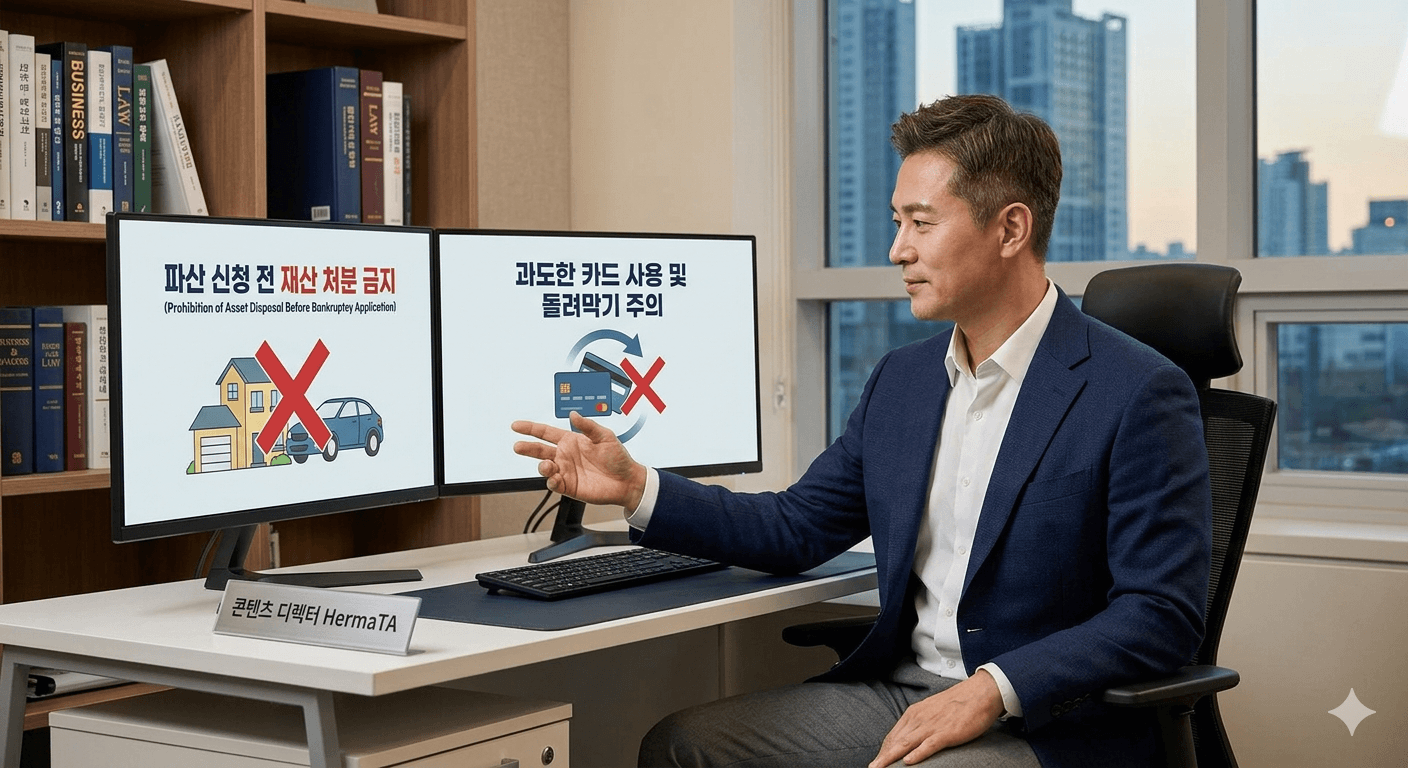 개인파산 신청전 주의사항 이미지