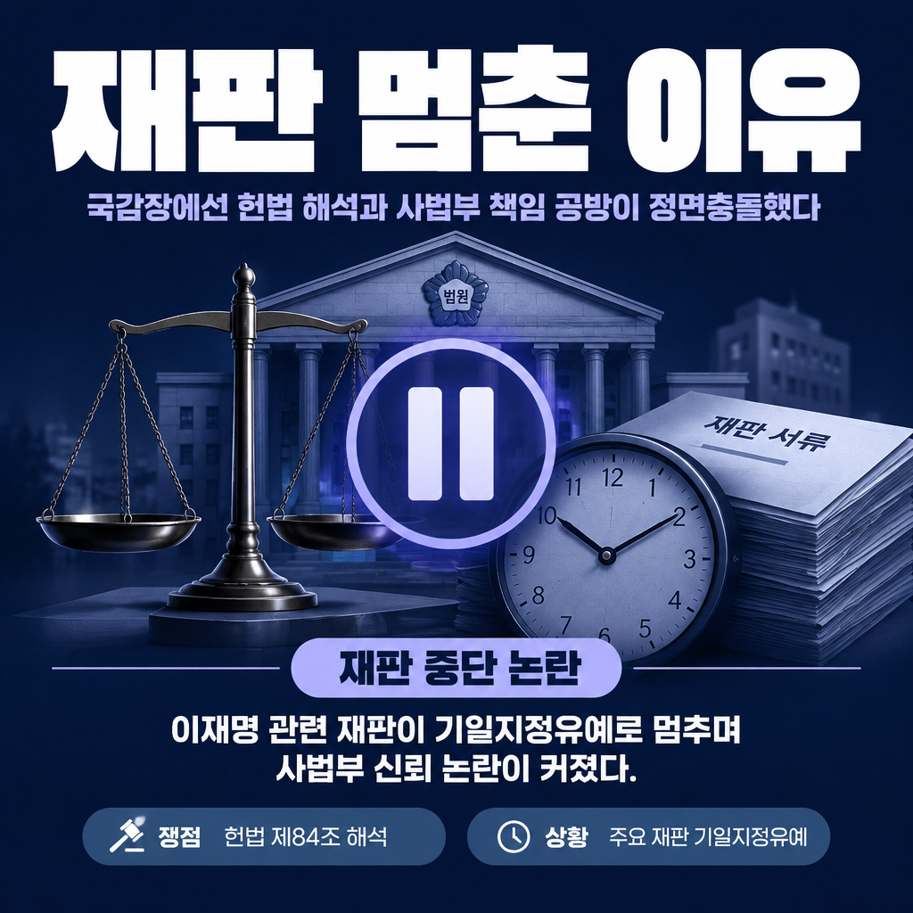 재판 멈춘 이유