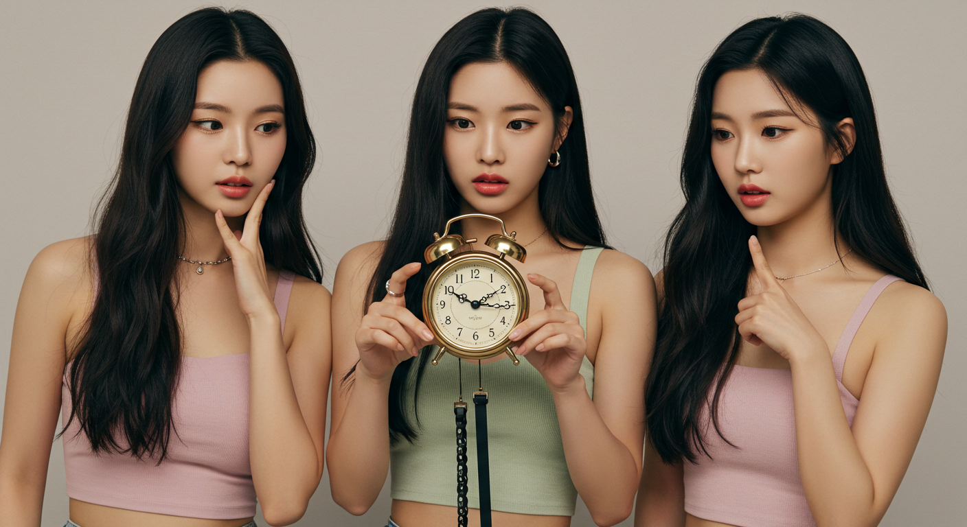 시계를 신기해하는 여성들