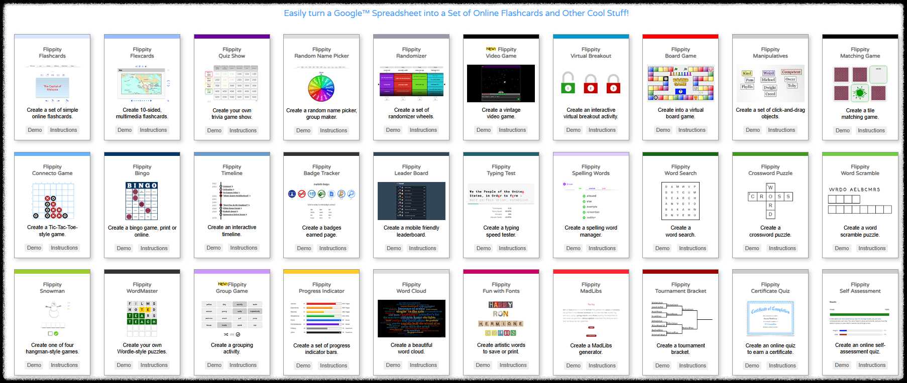 무료 온라인 수업 학생 참여 도구 ❘ 쉽고 재미있게 바로 쓰는 Flippity 플립피티 교육 퀴즈 빙고 조편성