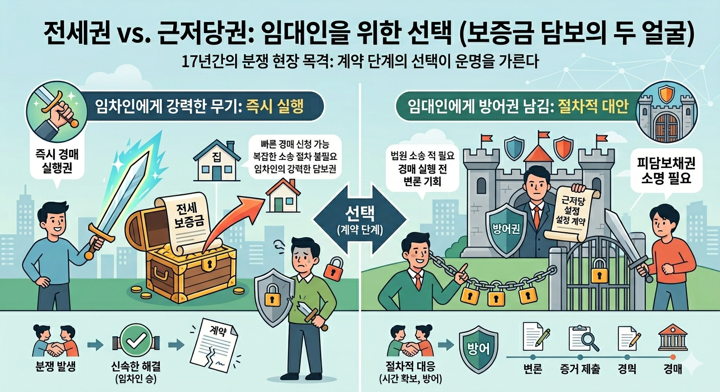 전세권 설정 요구받은 임대인, 근저당권으로 바꾸면 왜 유리할까?