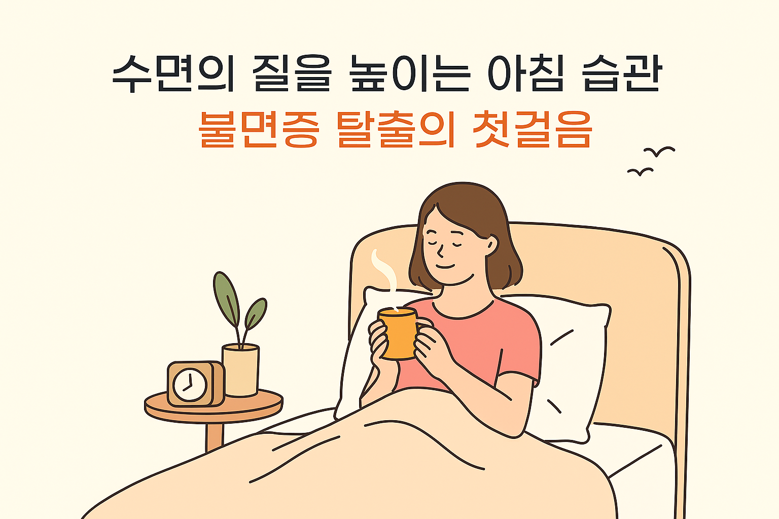 수면의 질을 높이는 아침 습관 : 불면증 탈출의 첫걸음