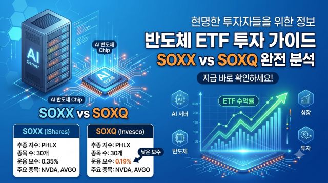 반도체 ETF 추천 2026 SOXX SOXQ 국내 ETF 비교와 투자 전략