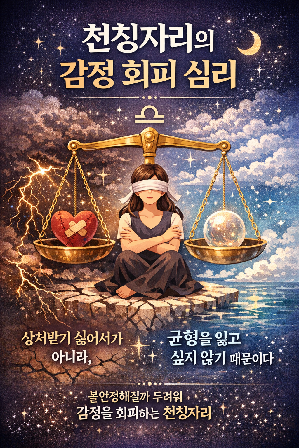 천칭자리의 감정 회피 심리&mdash; 상처받기 싫어서가 아니라, 균형을 잃고 싶지 않기 때문이다