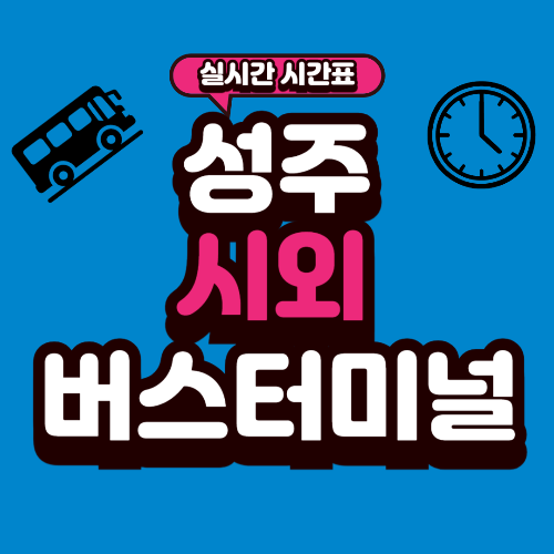 성주 시외버스터미널 시간표