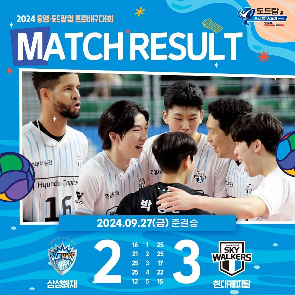 통영 도드람컵 프로배구대회